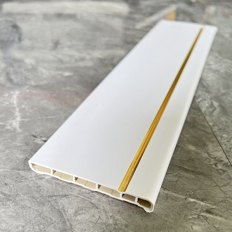 Wodoszczelny 150mm Pvc Skirting Board Dekoracyjny dla wyrafinowanych wnętrz
